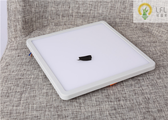 Square Led Surface Mount Ceiling Lights , Slim Round Led Panel Light 2835 Epistar Chips