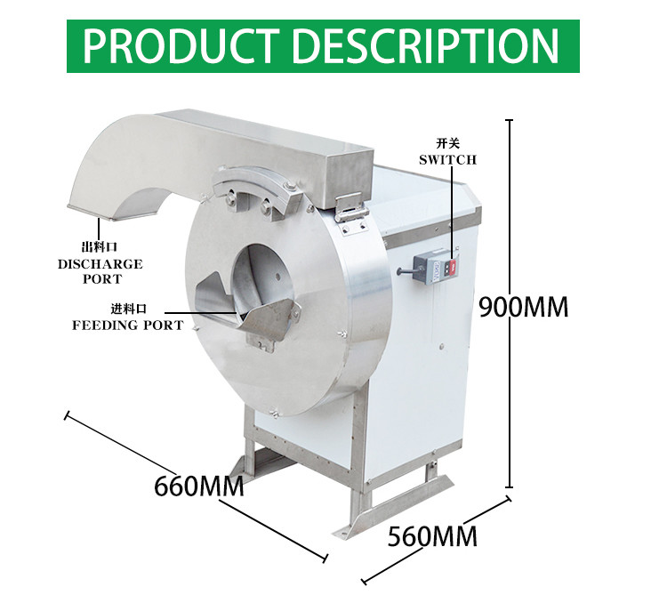 SUS Multifunction Vegetable Cutting Machine For Potato French Fries