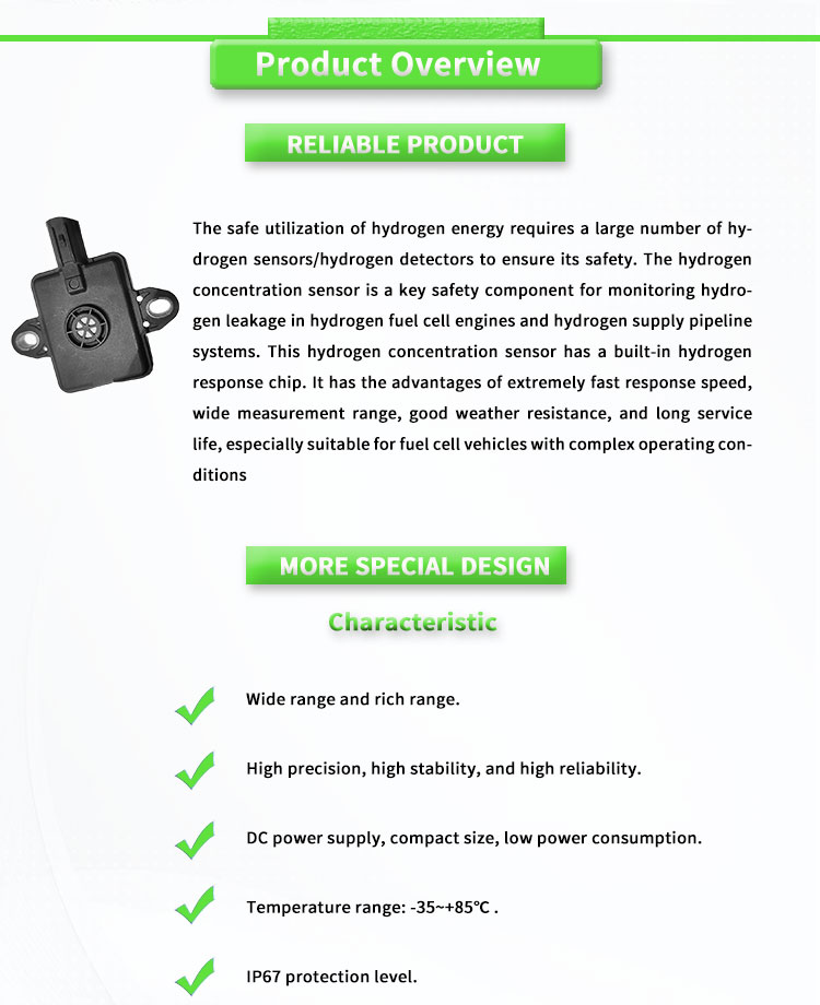 UNIVO UBHL-X Sensor for Hydrogen Cylinder Refueling Station Concentration Monitoring