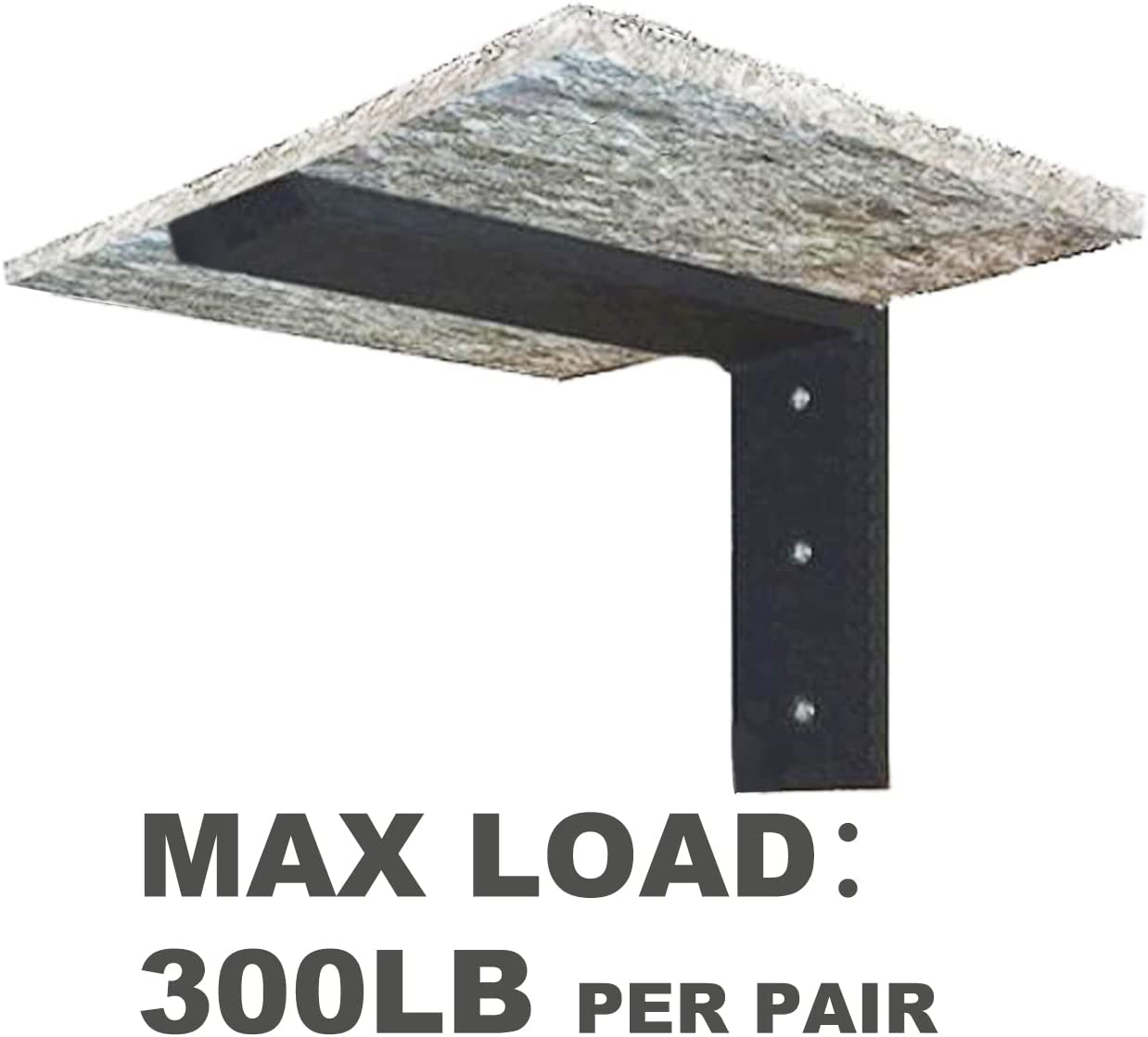 Standard Single-side Bracket for Heavy Duty Support of Countertop Quartz or Granite