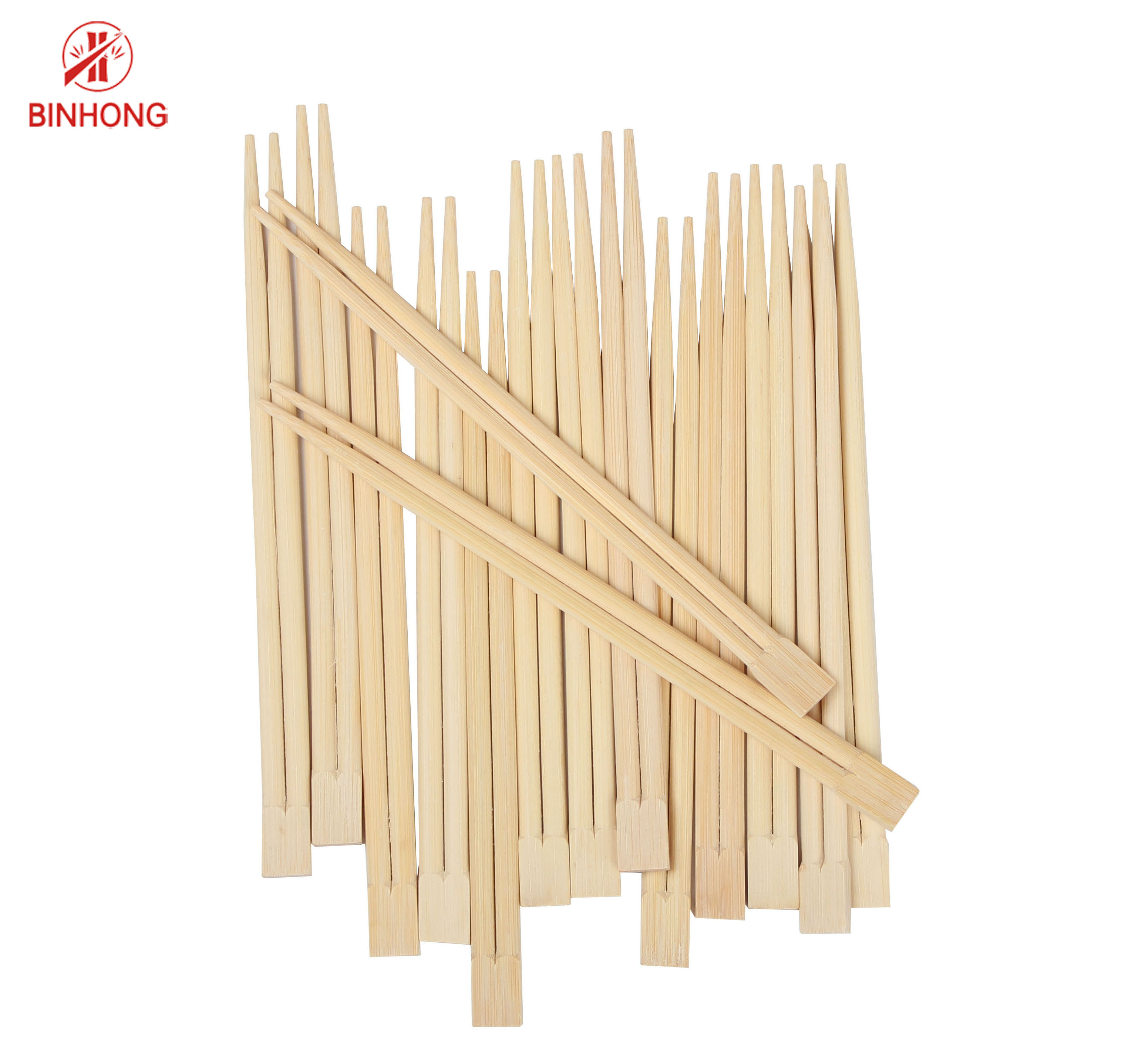 Japanese Disposable Round Bamboo Chopsticks Compostable Custom Logo 18cm