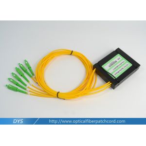 Single Mode SC APC 2*4 PLC Fiber Optic Cable Splitter With SC / APC Connectors