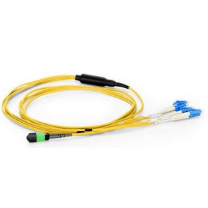 Double Core Low Loss Fiber Optic Patch Cord Multimode MPO / MTP For ATM