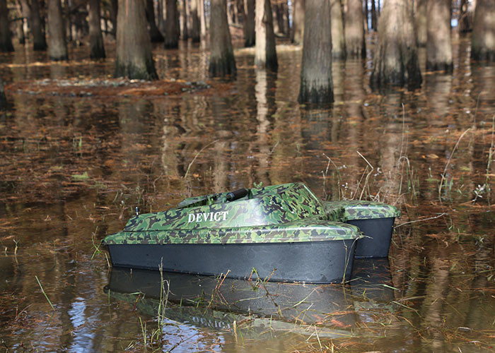 Remote Control Catamaran Bait Boat DEVC-308M3 camouflage ABS Engineering