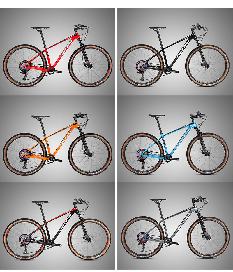 Carbon Fiber Mountain Bicycle With Single Crankset SHIMANO M6100 12S For Sale