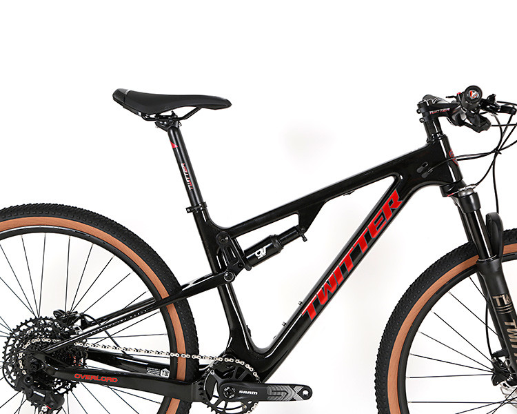 T1000 Carbon Fiber Full Suspension Mountain Bike SHIMANO XT M8100-12S