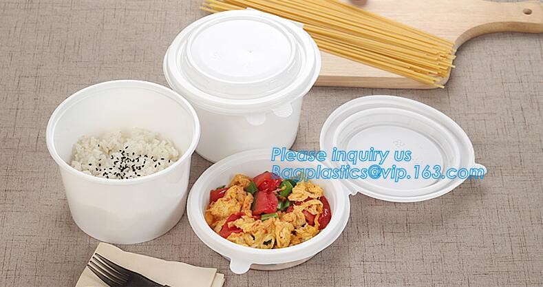 Meal Prep Containers Free Sample Bento Lunch Box Biodegradable Food Container Plastic Wheat Straw Lunch Box bagplastics