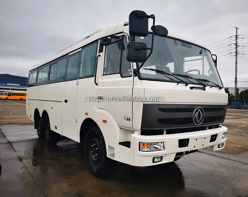 30 Seater High Repurchase Dongfeng 6X6 Off Road Bus with 4 6L Engine Capacity