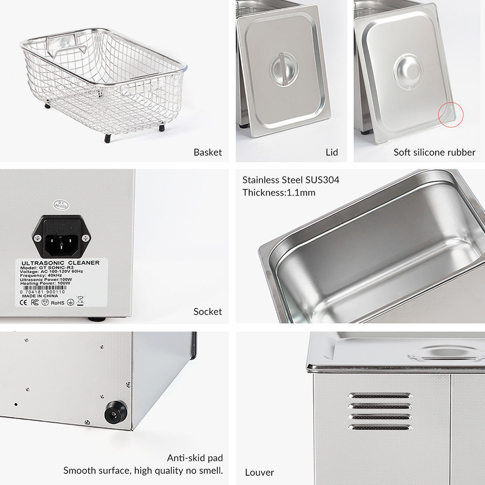 Digital Qualified Ultrasonic Cleaning Machine 3L Tank Capacity
