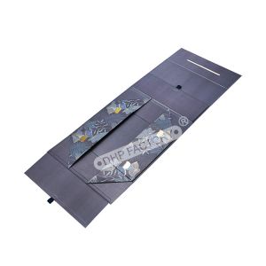 Large Foldable Gift Boxes Custom Design No Magnets With Handle
