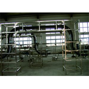 Side Gripping Vertical Automated Conveyor Systems Strong Structure Easy Cleaning