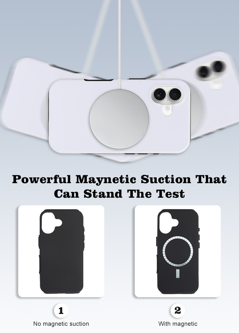 2In1 3D Film Sublimation Phone Case Strong Magnetic For IPhone 16 15 Pro Max