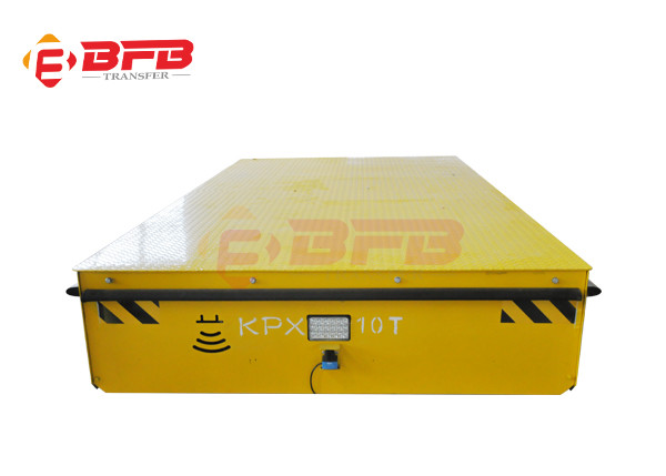 45t Battery Power Supply Rail Track Flat Transfer Car For Mold Plant