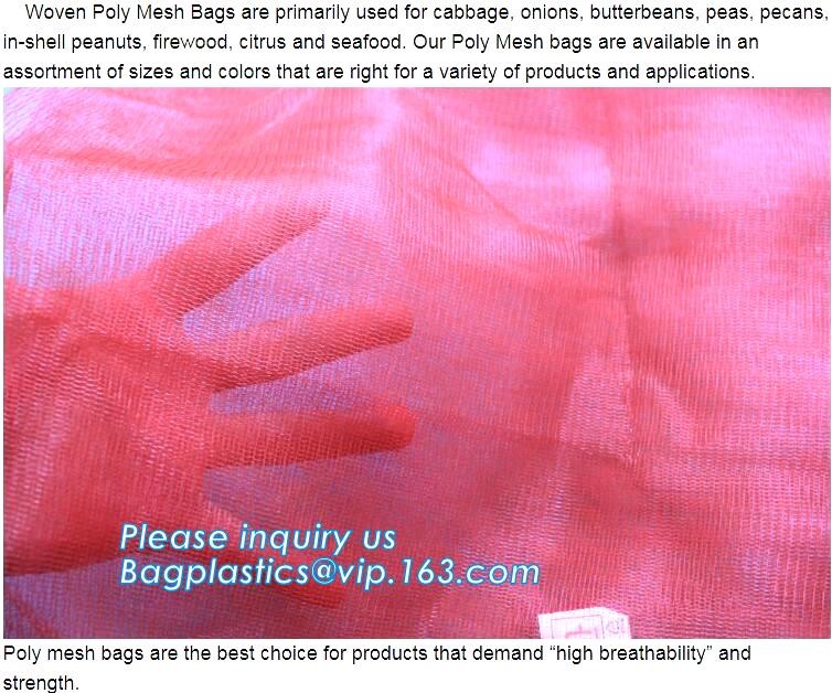 Reusable Solid Shopping Bag String Grocery Bag Shopper Cotton Tote Mesh Net Woven Portable Durable Shopping, BAGEASE