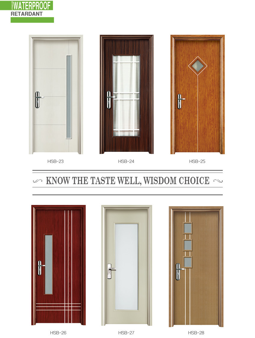 Juye WPC Glass Door Waterproof And Flame Retardant For Moist Environments