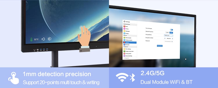 TFT Led Smart Whiteboard , 4K Interactive Smart Panel 98 Inch 4096x2160