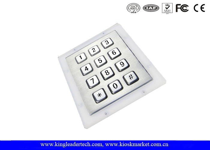  Stainless Steel Industrial Numeric Keypad Vandal High Resistance For Access Control System Manufactures