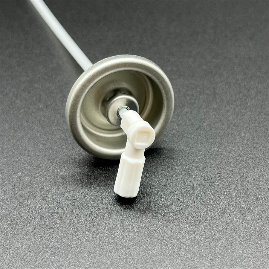 One Inch Metered Valve Aerosol With L Shape Actuator Air Freshener Control Valve Robust And Efficient