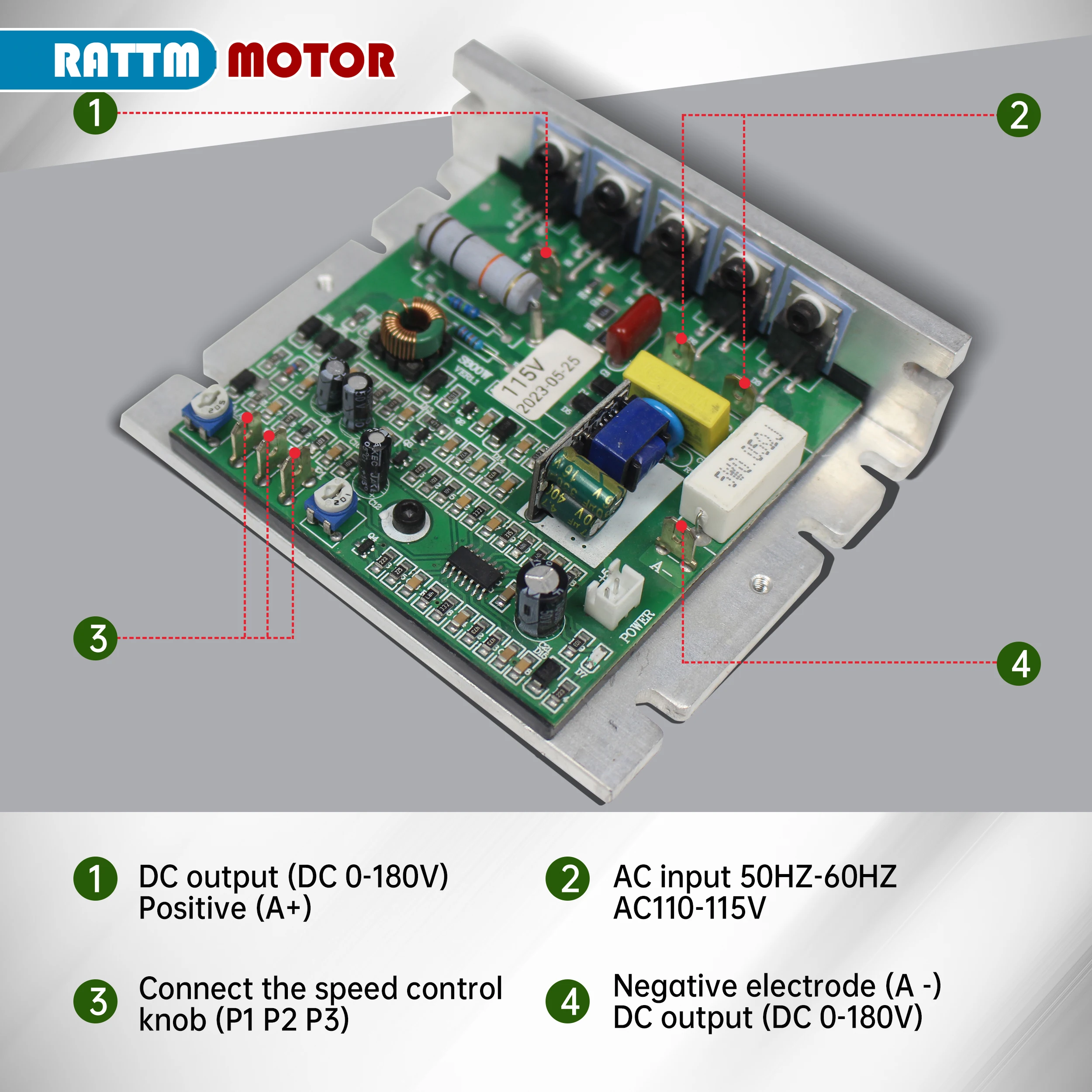 Mini Lathe Machine Main Board Controller Card For CJ0618 WM210V CD210V 110V 220V