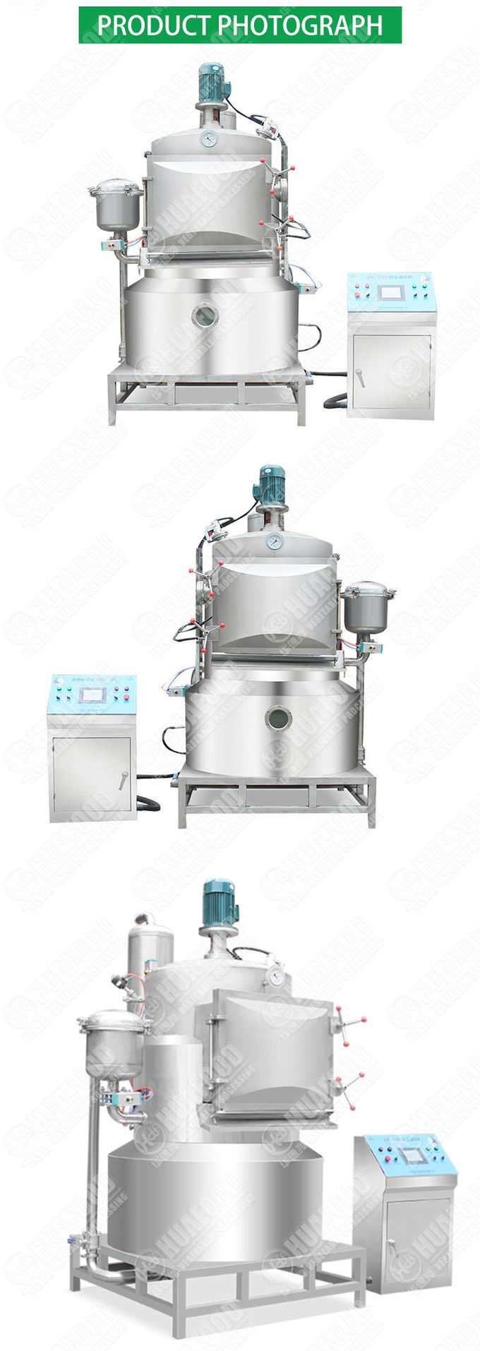 Crispy Jackfruit Chips SS304 Dia 700mm Vacuum Fryer Machine