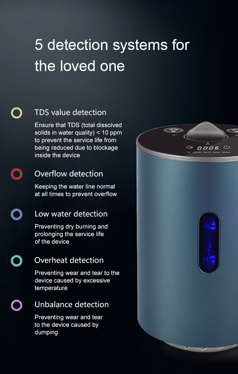 Hydrogen Inhalation Machine Low Flow Rate Easy To Carry And Operation WEIZI