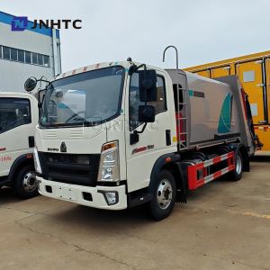  HOWO Garbage Truck 4X2 5CBM 105CBM Garbage Trash Compactor Garbage Truck Manufactures