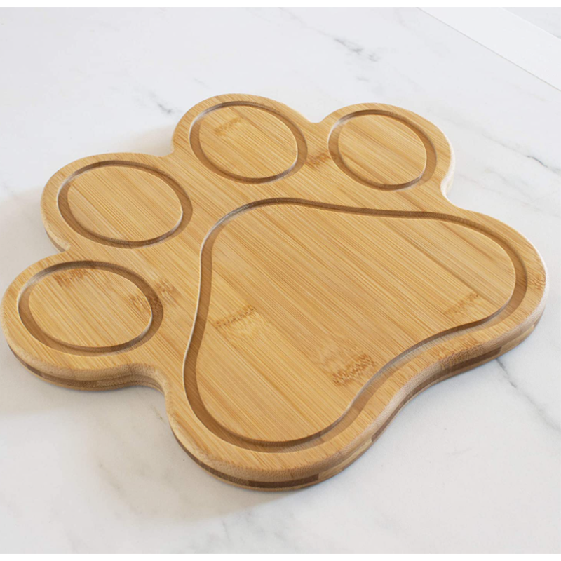 Sustainable Plate Dish Bamboo Cheese Chopping Board with Unique Design