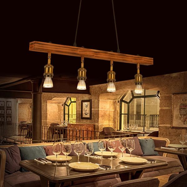 Retro loft industrial bar chandelier restaurant hot pot coffee shop wooden