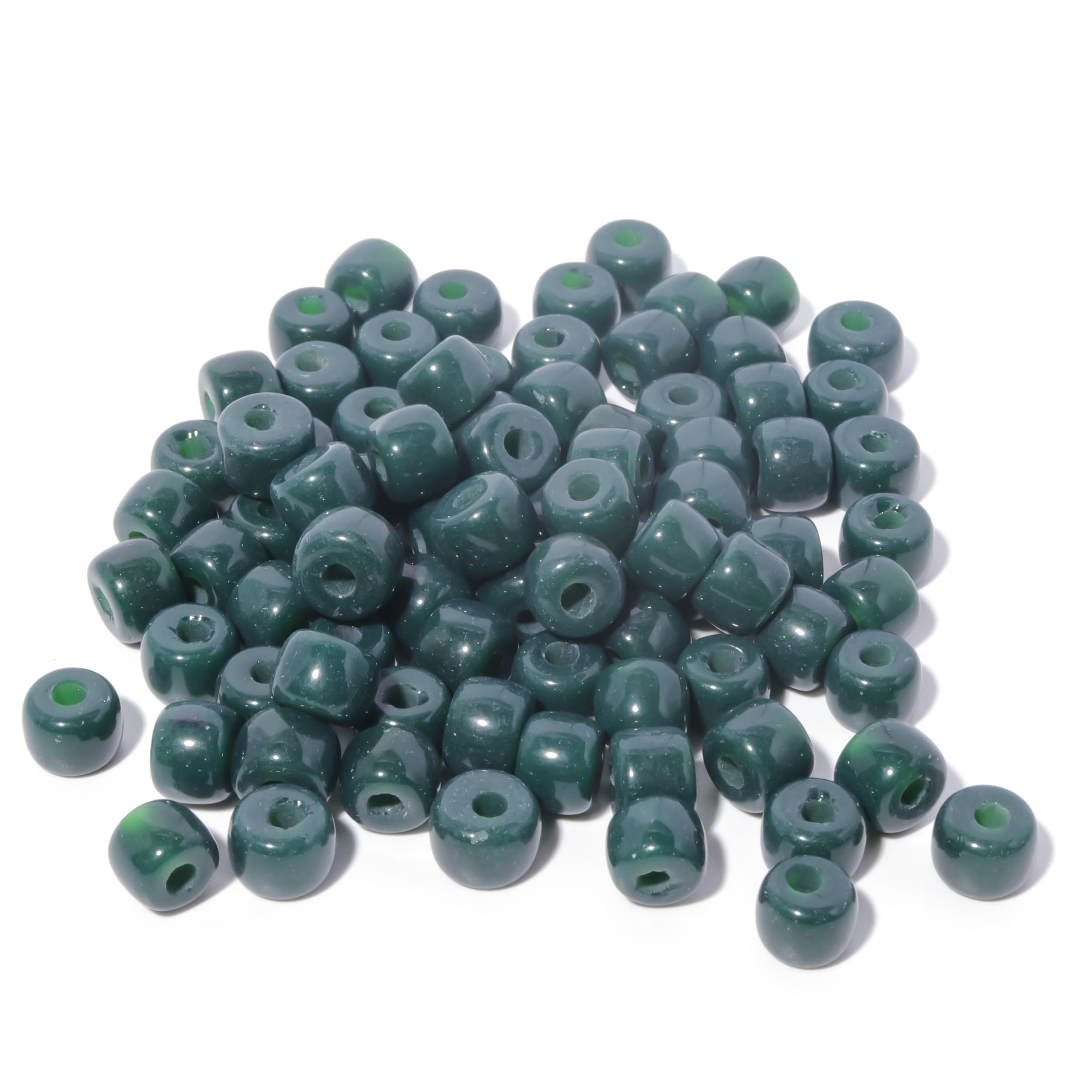 100 Colors Gemstone Forte Beads 6*8mm*2.0 Holes DIY Patterns With Rope