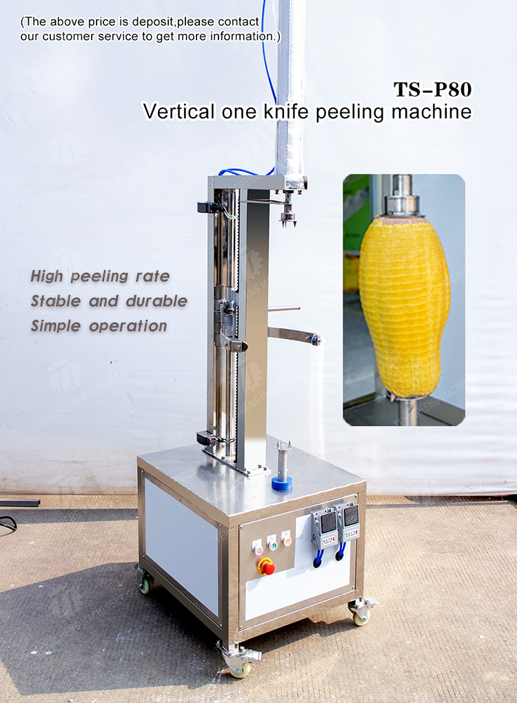 watermelon Hami Melon Vertical one knife peeling machine papaya chieh-qua pumpkin wax gourd pineapple Peeling & polishing
