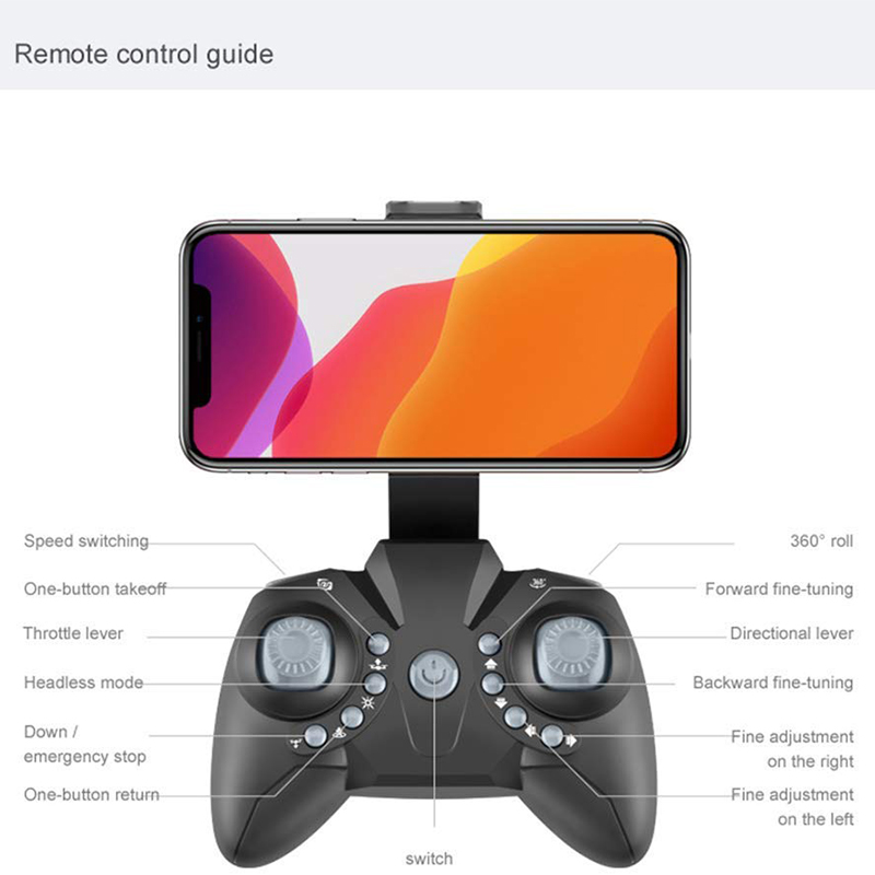 4 Channel Gps Auto Headless 100 meters RC Camera Drone