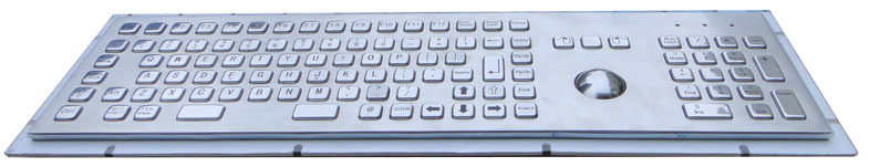 Industrial Kiosk Computer Metal Keyboard With Panel Mount Function Keys