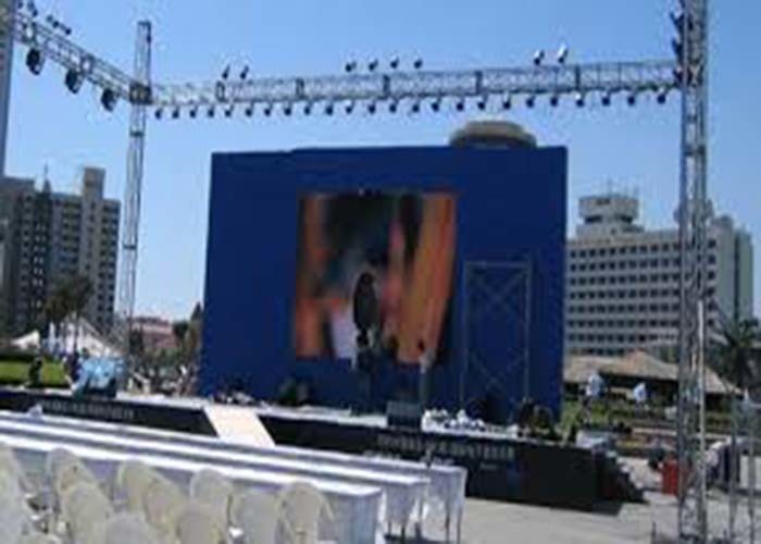 Full Color Outdoor Led Display Screen PH4.81mm For Large Format Video Displays