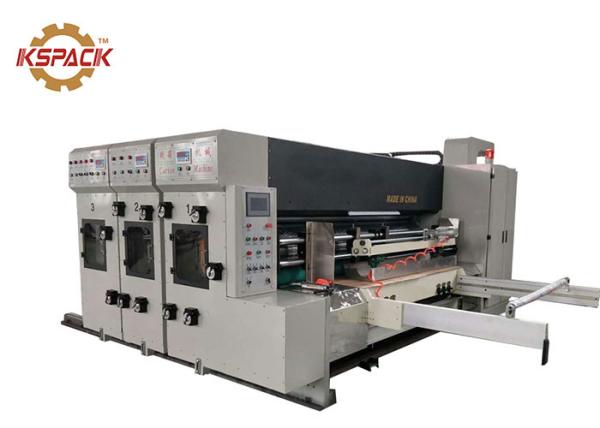 Water Ink Corrugated Box Printing Machine , Flexo Cardboard Corrugated Box