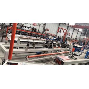 Full Automatic double wire PLC Chain Link Diamond Mesh Machine