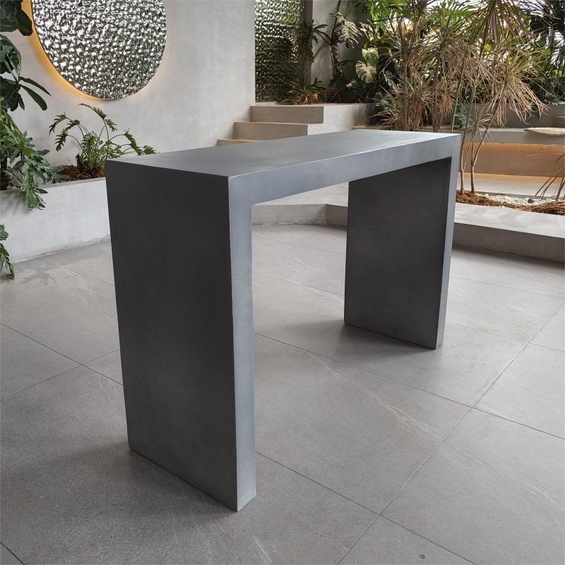Outdoor GRC Concrete Table Chair Bench Irregular Shape Garden Furniture Set