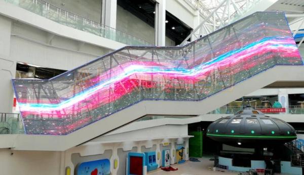 Shop SMD1921 Transparent Display Screen 1000x500mm 32789 Dots /M2 Glass Video