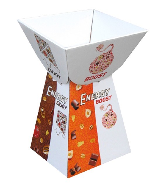Panton Color Cardboard Candy Display Box Customized Size Matt Lamination