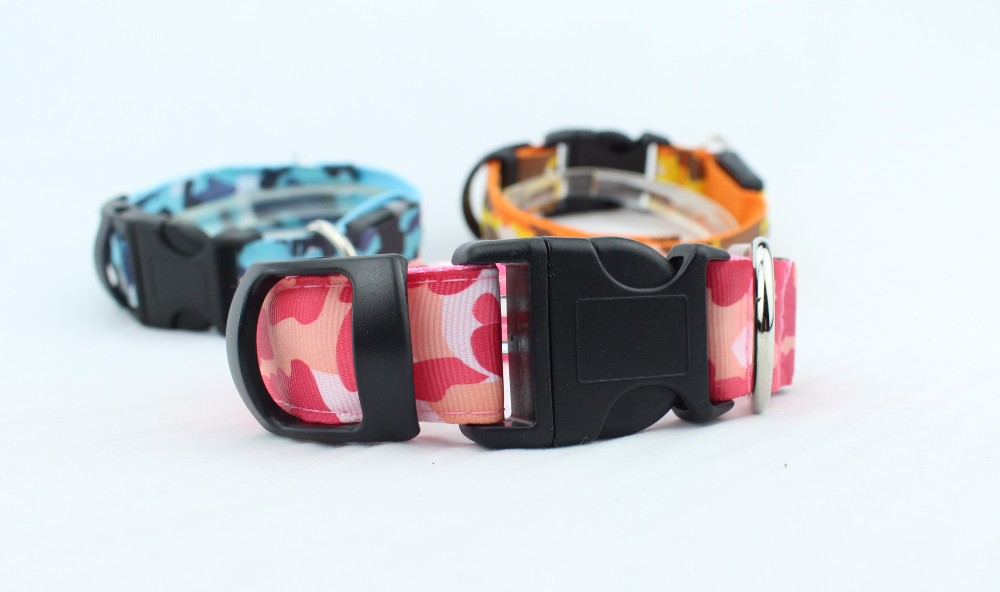 Light Up LED Dog Collar , Luminous Flashing Dog Collars For Small Dogs