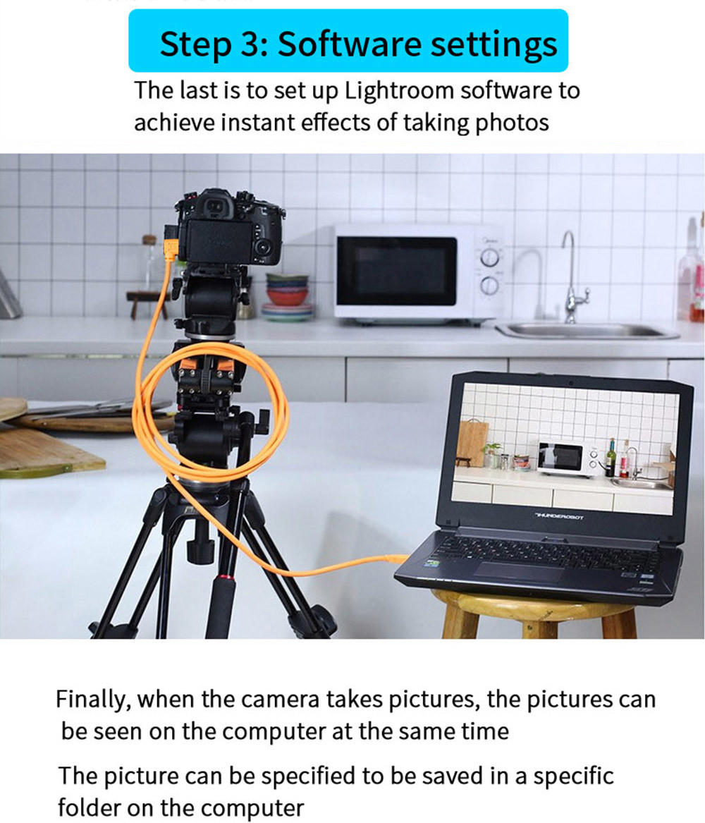 Micro B Type C 8pin 90 Degree Cable For Camera To Computer Data Transfer