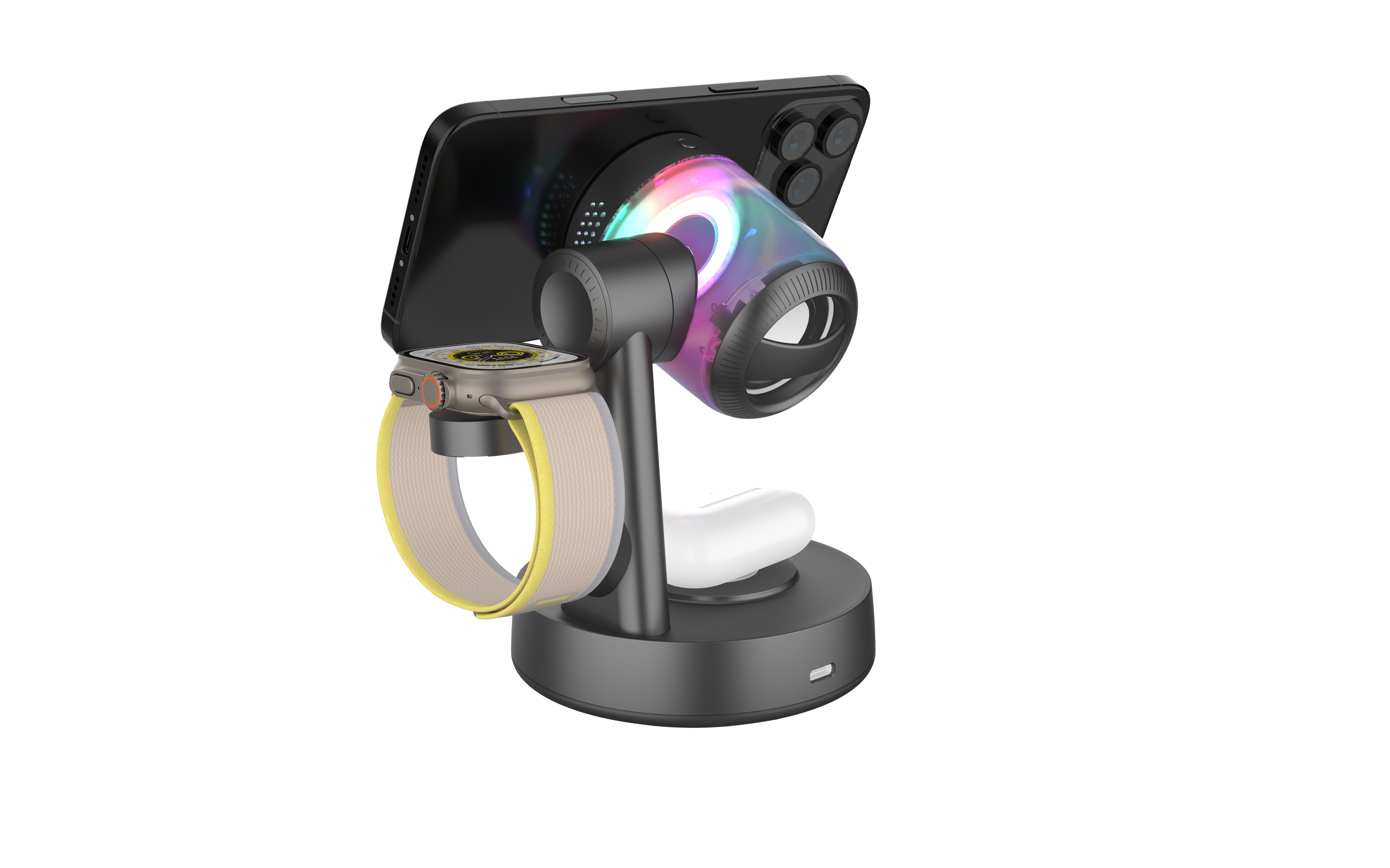 25W Wireless Charger With Speaker Supports IPhone And Samsung