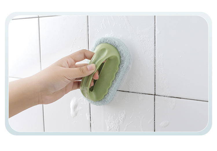 Dropshipping House hould Strong band bathtub brush with handle decontamination  Kitchen Cleaning Magic Brush