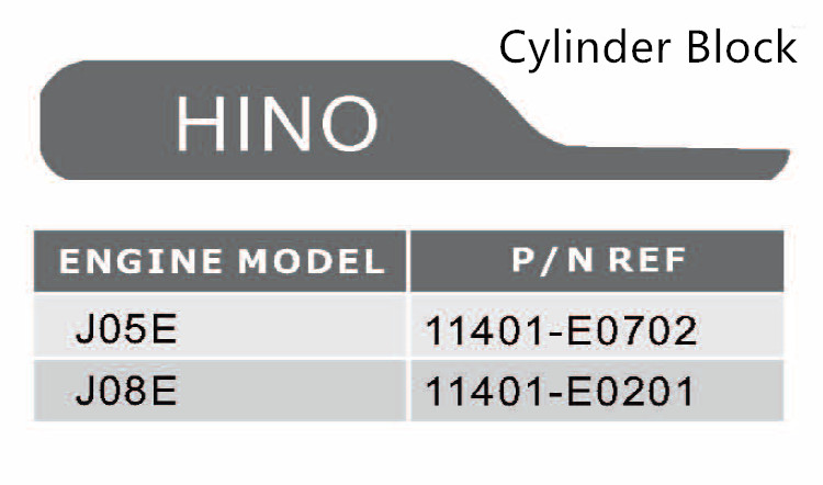 J08C Cylinder Block Excavator Engine Parts For Hino 11101E0541