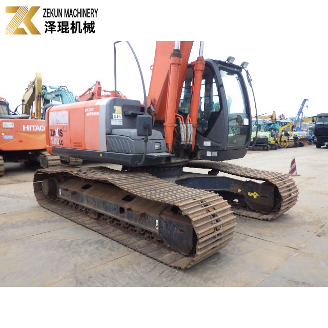 Long Reach Boom Hitachi ZX200LC Excavator with 20 Tons Capacity and Low Working Hours