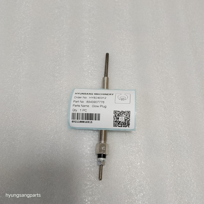 Excavator Spare Parts Glow Plug 8943907776 For ZX250W-3 ZX270-3 ZX280L-3