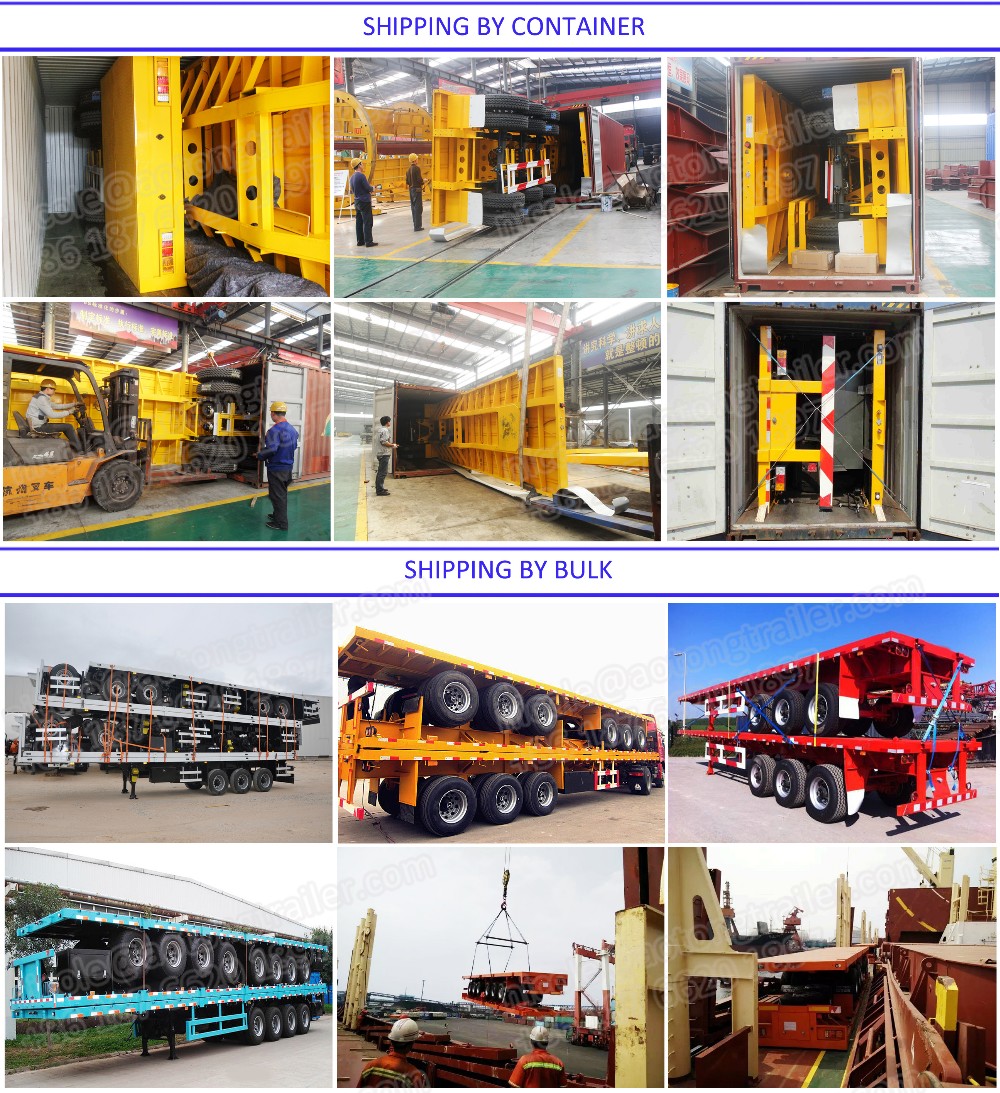 Producer 2-3axles 20ft/40ft 30-60tons Container Skeleton Trailer/Flatbed Semi Trailer