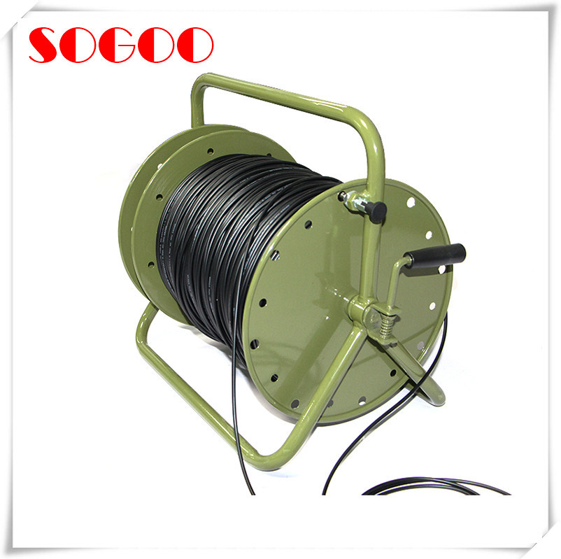Retractable Outdoor Broadcast TPU Communication Fiber Optic Drum Portable Cable Reel
