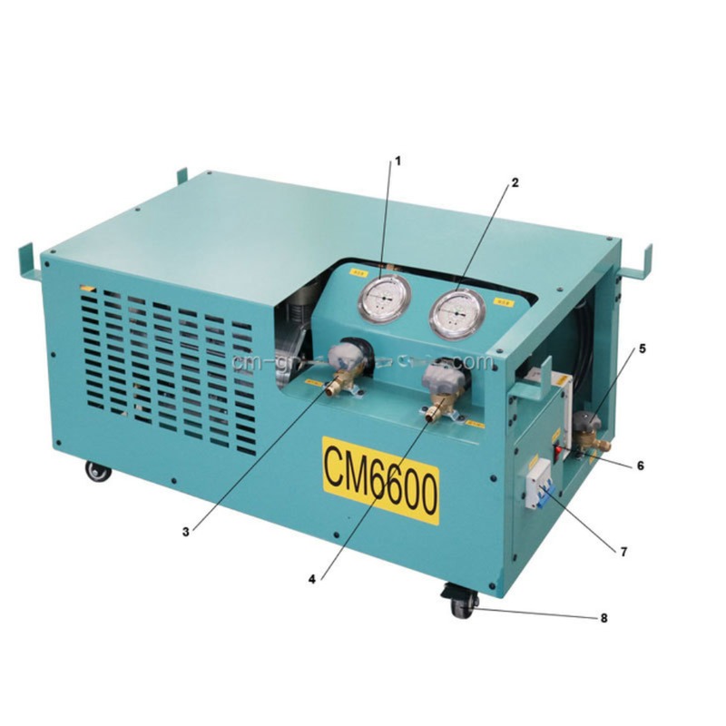 Portable Freon Recovery Machine CM6000 Auto Refrigerant Recovery Unit