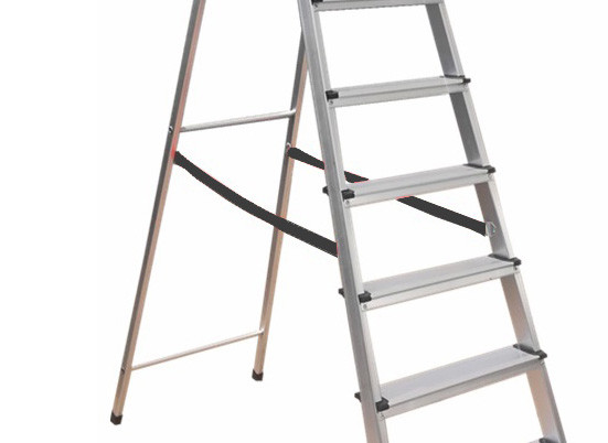 Compact Design Aluminum Platform Step Ladder 9 Step Stable Performance