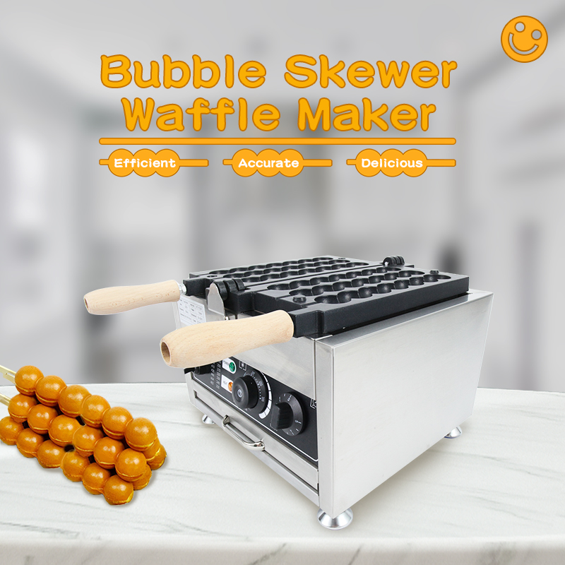 AM-C121 Commercial Electric Non-stick Waffle Maker for Mould Size 1 hole 40*35*20mm